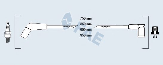 FAE 85114 Ignition Cable Kit